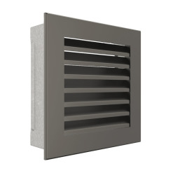 Вентиляционная решетка для камина SAVEN Hide 17x17 графитовая. Фото 2