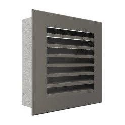 Вентиляційна решітка для каміна SAVEN Hide 17x17 графітова. Фото 2