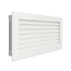 Вентиляційна решітка для каміна SAVEN Hide 17x30 біла. Фото 2