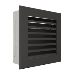 Вентиляционная решетка для камина SAVEN Hide 17x17 черная. Фото 2
