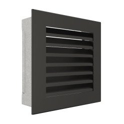 Вентиляційна решітка для каміна SAVEN Hide 17x17 чорна. Фото 2