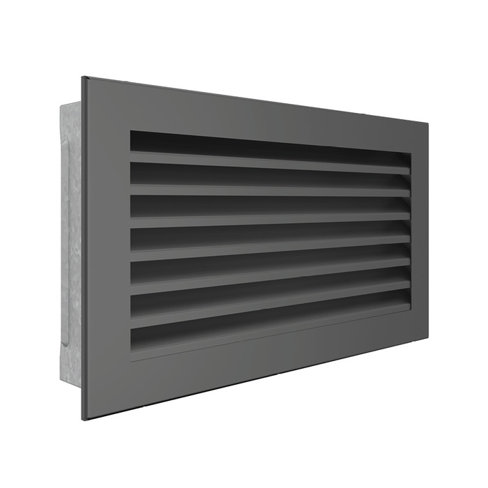 Вентиляційна решітка для каміна SAVEN Hide 17x30 графітова. Фото 2