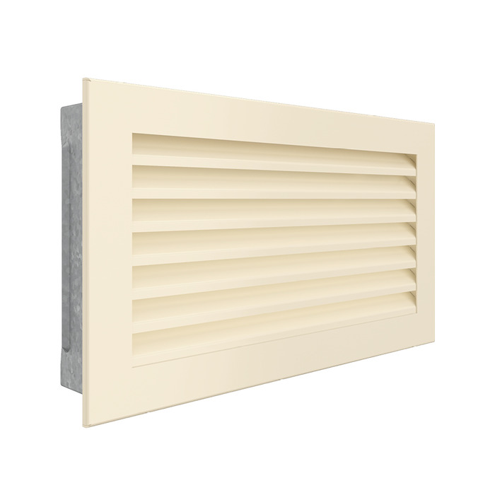 Вентиляційна решітка для каміна SAVEN Hide 17x30 кремова. Фото 2