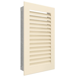 Вентиляционная решетка для камина SAVEN Hide Vertical 30x17 кремовая. Фото 2