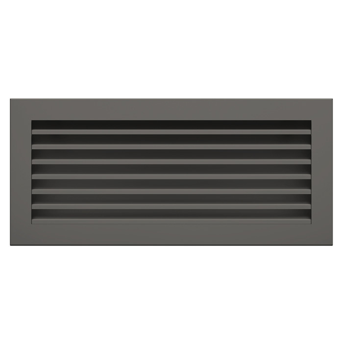 Вентиляционная решетка для камина SAVEN Hide 17x37 графитовая
