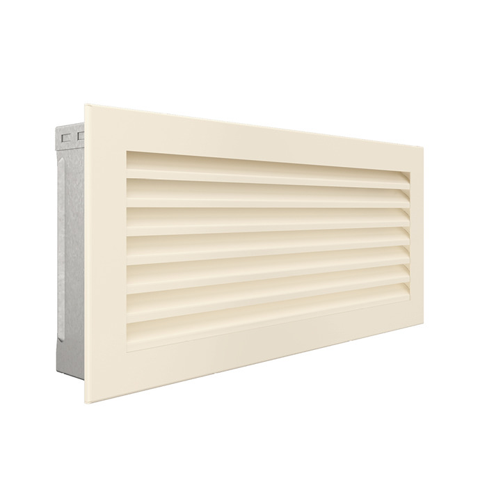 Вентиляційна решітка для каміна SAVEN Hide 17x37 кремова. Фото 2