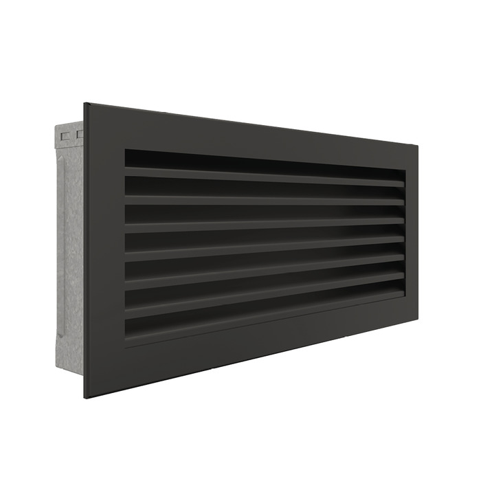 Вентиляційна решітка для каміна SAVEN Hide 17x37 чорна. Фото 2