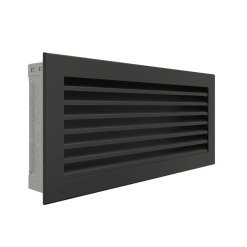 Вентиляційна решітка для каміна SAVEN Hide 17x37 чорна. Фото 2