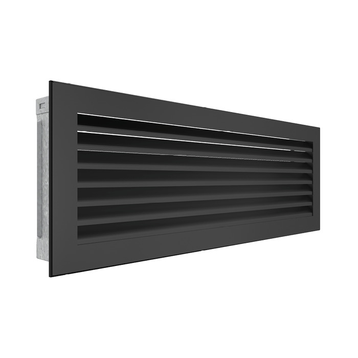 Вентиляційна решітка для каміна SAVEN Hide 17x49 чорна. Фото 2