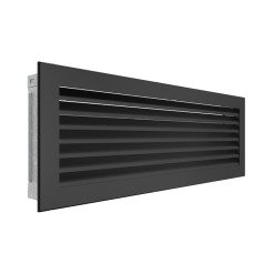 Вентиляційна решітка для каміна SAVEN Hide 17x49 чорна. Фото 2