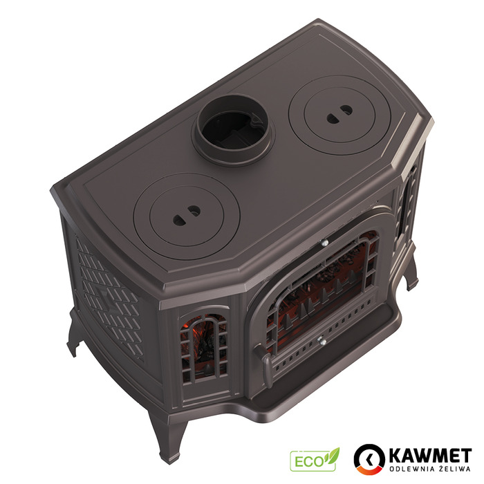 Чугунная печь с варочной поверхностью KAWMET P7 (10.5 kW) CookTop PB ECO. Фото 6