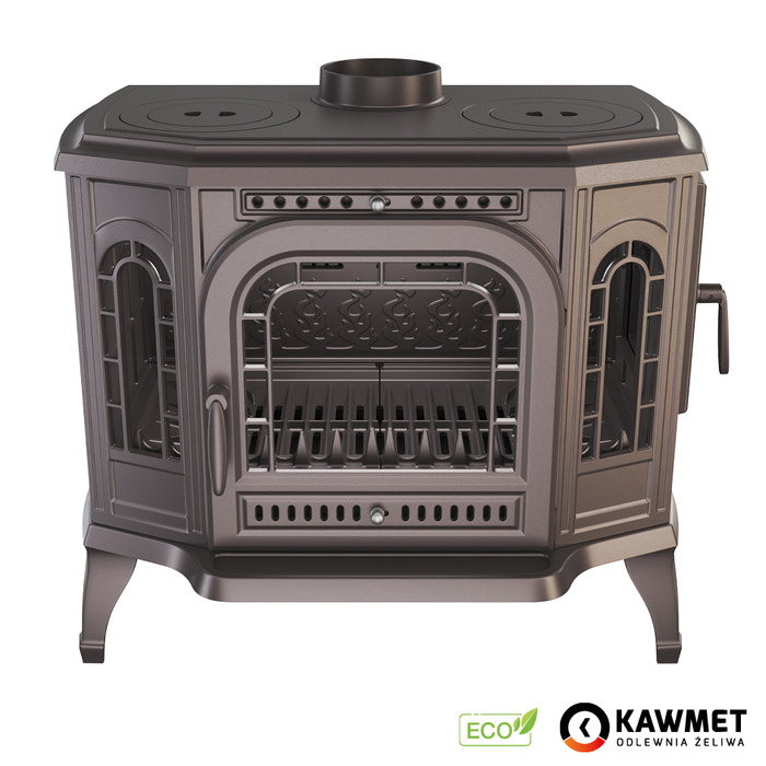 Чугунная печь с варочной поверхностью KAWMET P7 (10.5 kW) CookTop PB ECO. Фото 8