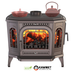 Чугунная печь с варочной поверхностью KAWMET P7 (10.5 kW) CookTop PB ECO