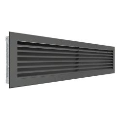 Вентиляционная решетка для камина SAVEN Hide 17x70 графитовая. Фото 2