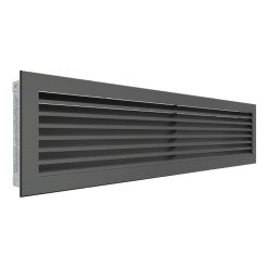 Вентиляційна решітка для каміна SAVEN Hide 17x70 графітова. Фото 2