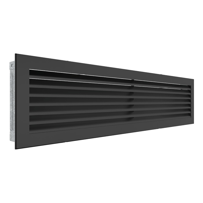 Вентиляционная решетка для камина SAVEN Hide 17x70 черная. Фото 2