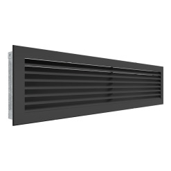 Вентиляционная решетка для камина SAVEN Hide 17x70 черная. Фото 2