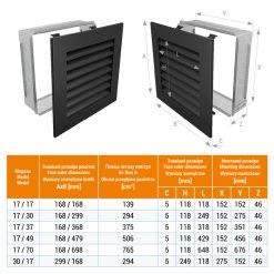 Вентиляційна решітка для каміна SAVEN Hide 17x70 чорна. Фото 3