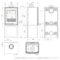 Піч камін KAWMET HARITA S15i S-Box ECO. Фото 10
