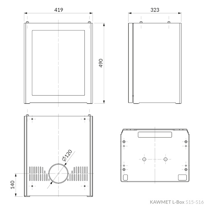 Підставка для печей KAWMET L-Box S15-S16. Фото 12