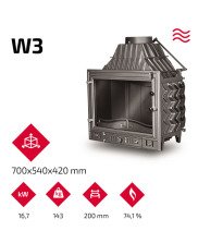 Каминная топка KAWMET W3 PLB (16.7 kW). Фото 9