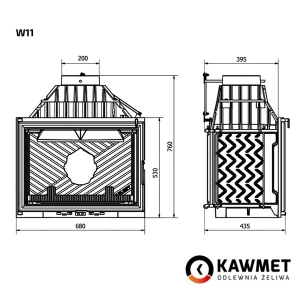 Каминная топка KAWMET W11 (18.1 kW). Фото 9