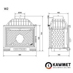 Камінна топка KAWMET W2 (14.4 kW). Фото 10