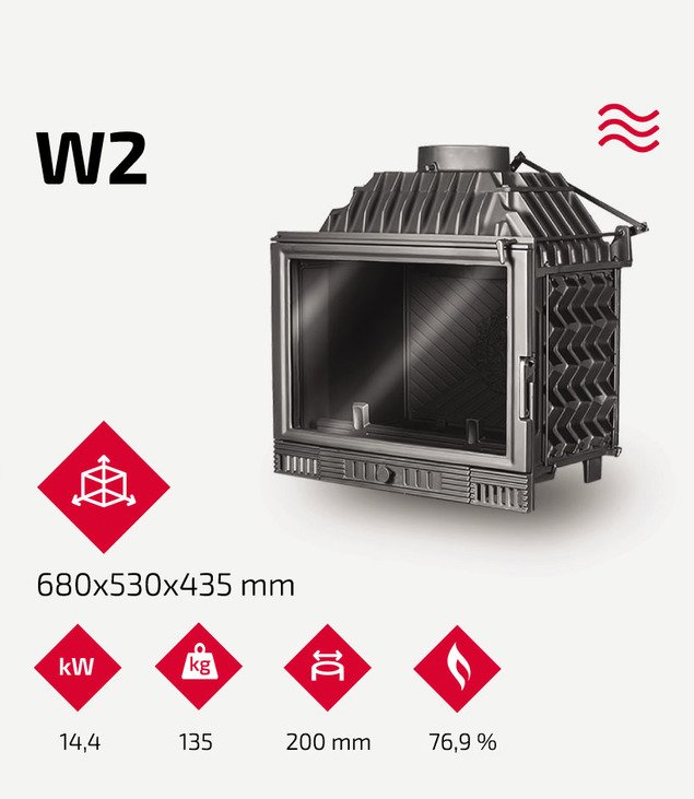 Каминная топка KAWMET W2 (14.4 kW). Фото 9
