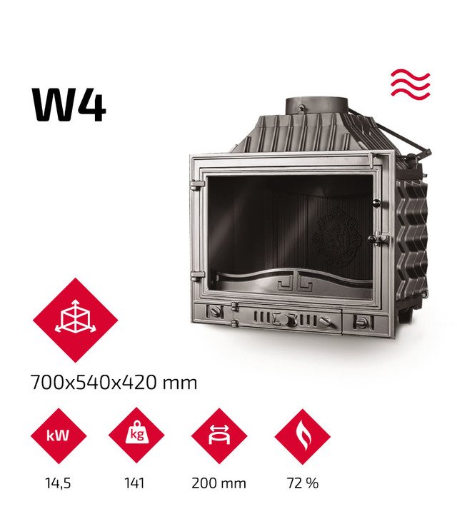 Каминная топка KAWMET W4 (14.5 kW). Фото 9