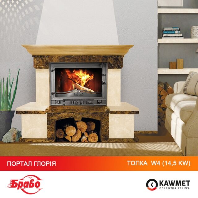 Камінна топка KAWMET W4 (14.5 kW). Фото 21