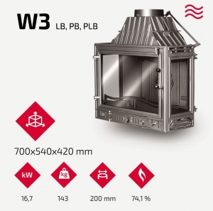 Каминная топка KAWMET W3 LB (16.7 kW). Фото 9