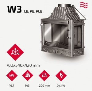 Камінна топка KAWMET W3 LB (16.7 kW). Фото 9