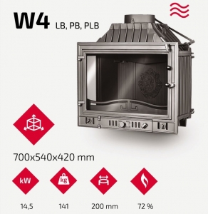 Каминная топка KAWMET W4 LB (14.5 kW). Фото 9