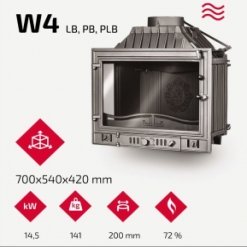 Каминная топка KAWMET W4 PLB (14.5 kW). Фото 9