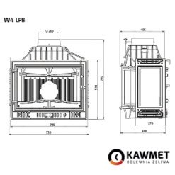 Каминная топка KAWMET W4 PLB (14.5 kW). Фото 8
