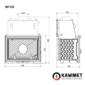 Каминная топка KAWMET W1 CO  (18.7 kW). Фото 9