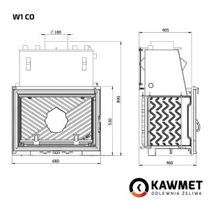 Камінна топка KAWMET W1 CO (18.7 kW). Фото 9