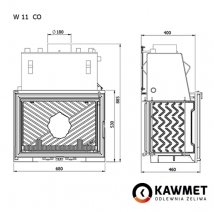 Каминная топка KAWMET W11 CO (18 kW). Фото 9