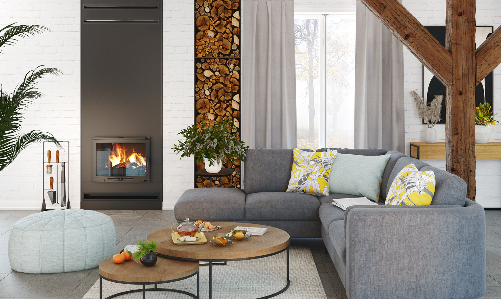 Камінна топка KAWMET W17 Panorama (16.1 kW) EСO