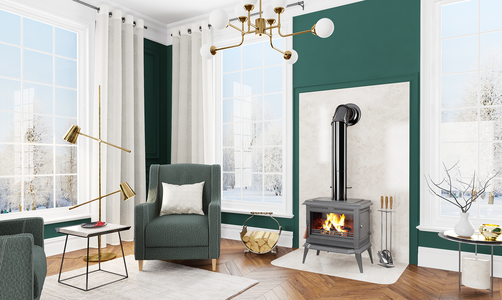 Чавунна піч KAWMET Premium ATHENA S12 ECO