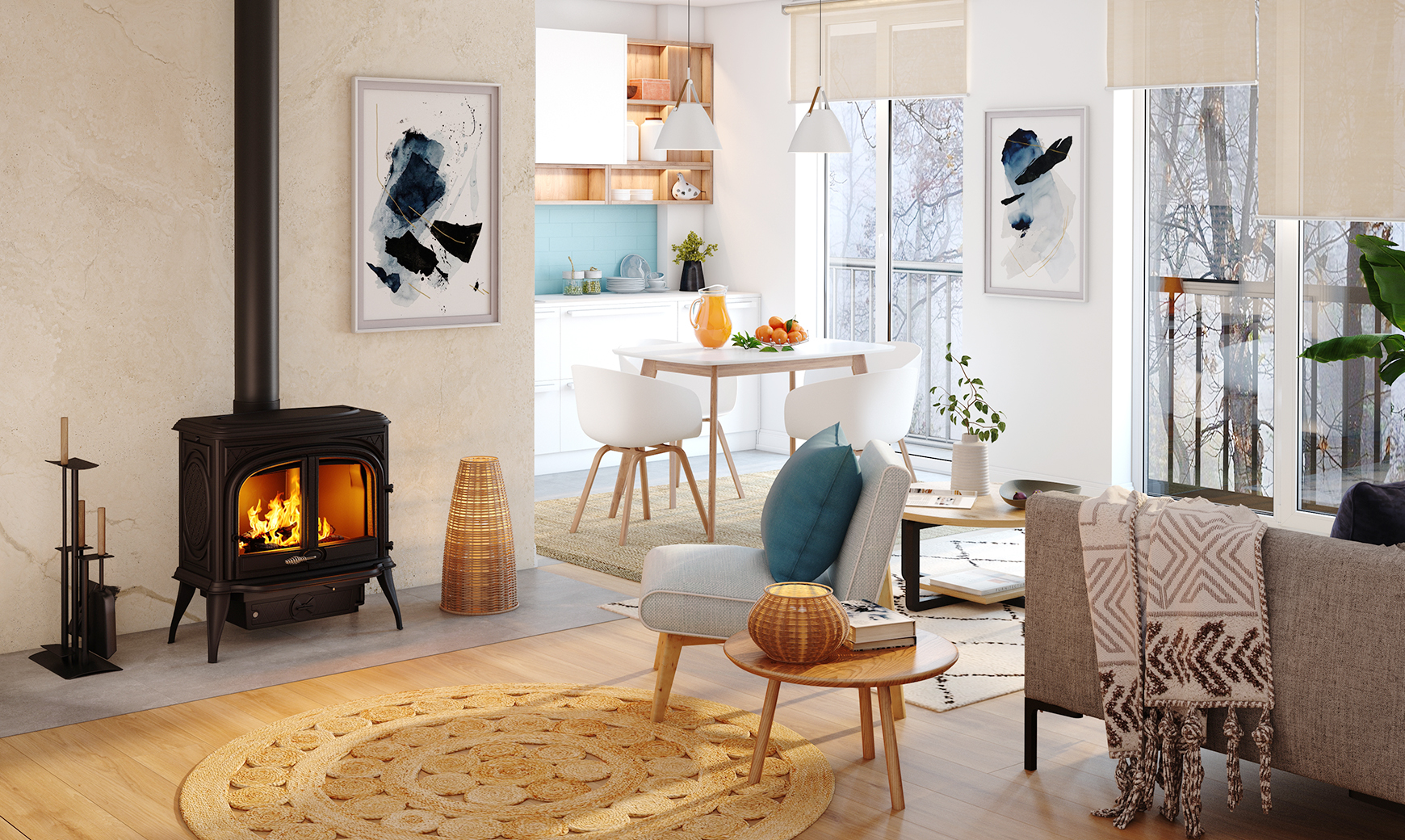 Чугунная печь KAWMET Premium HELIOS S8 ECO