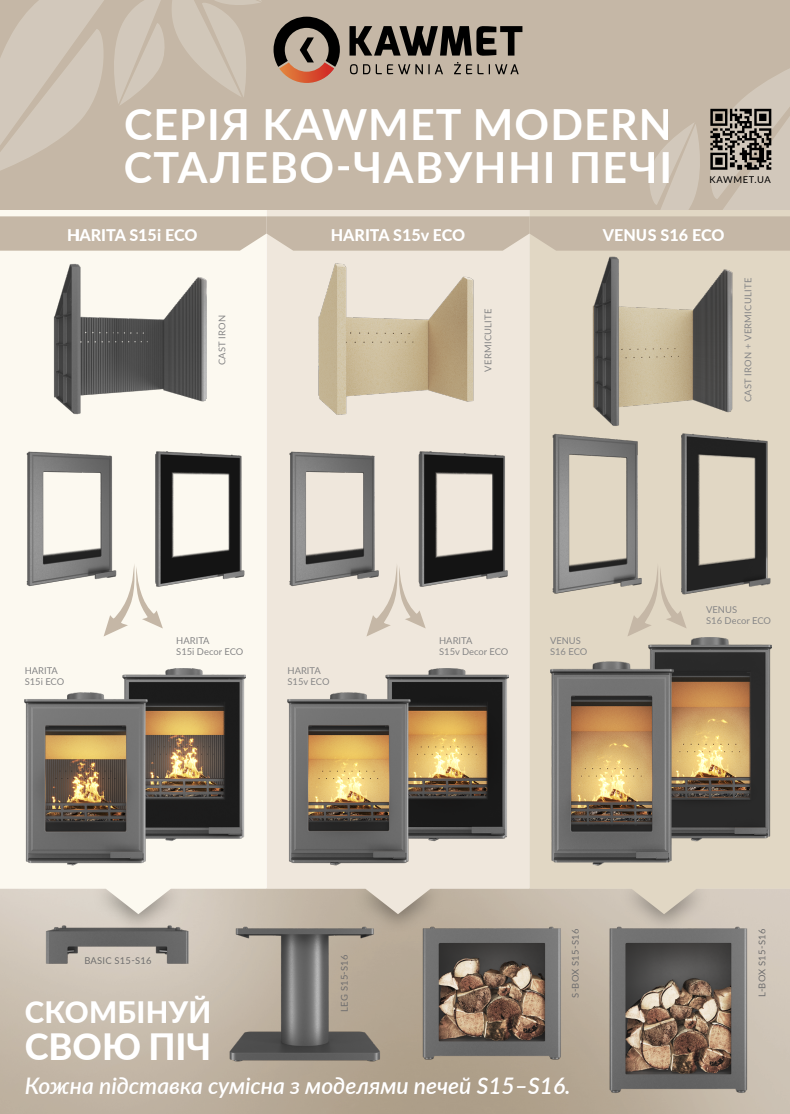 Буклет печі KAWMET Modern